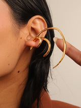 Double Layer Gold Hoops