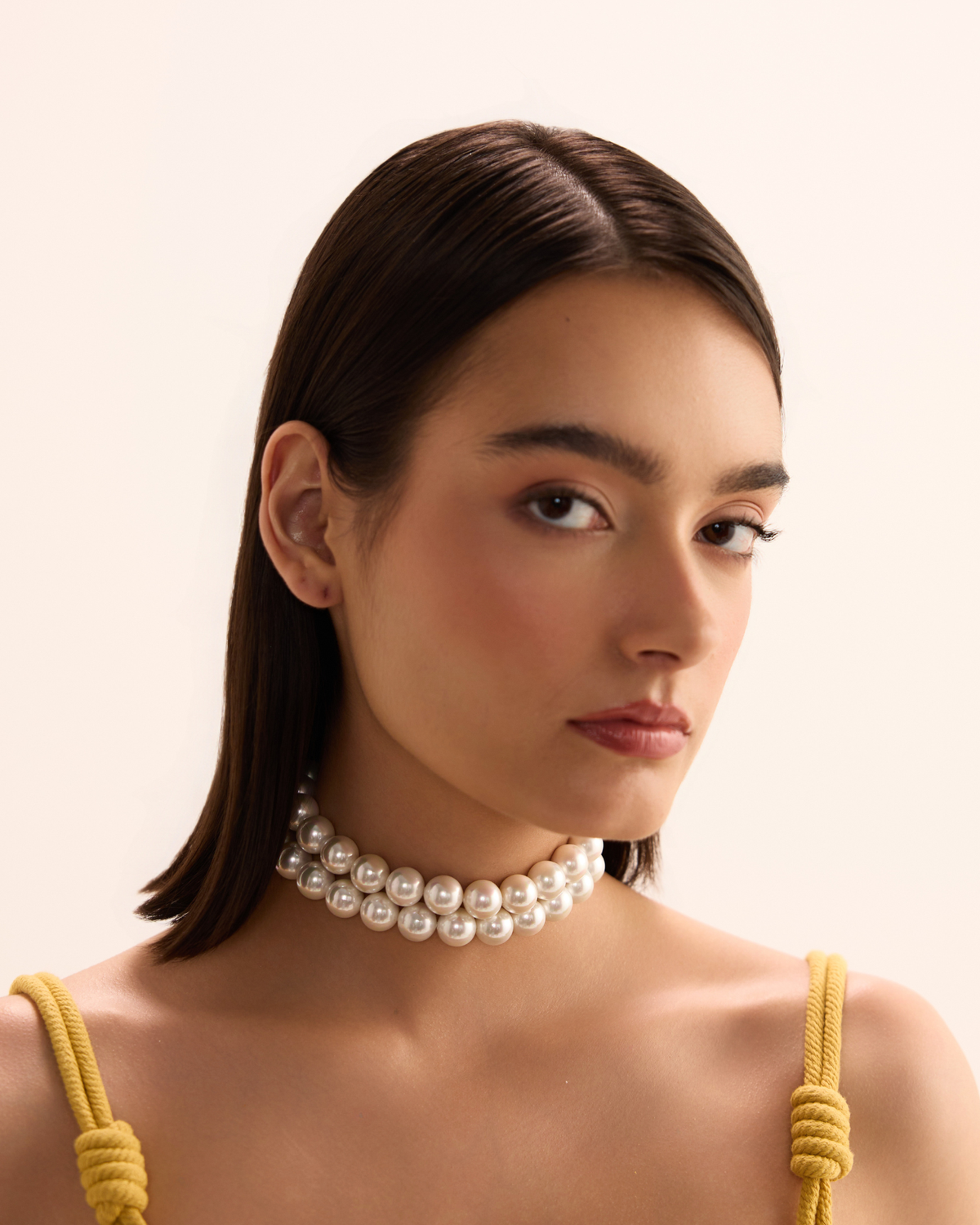Icon White Pearl Choker Necklace