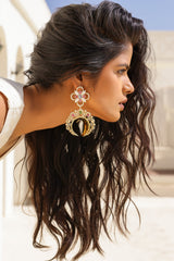 Iraa Moon Crystal Danglers