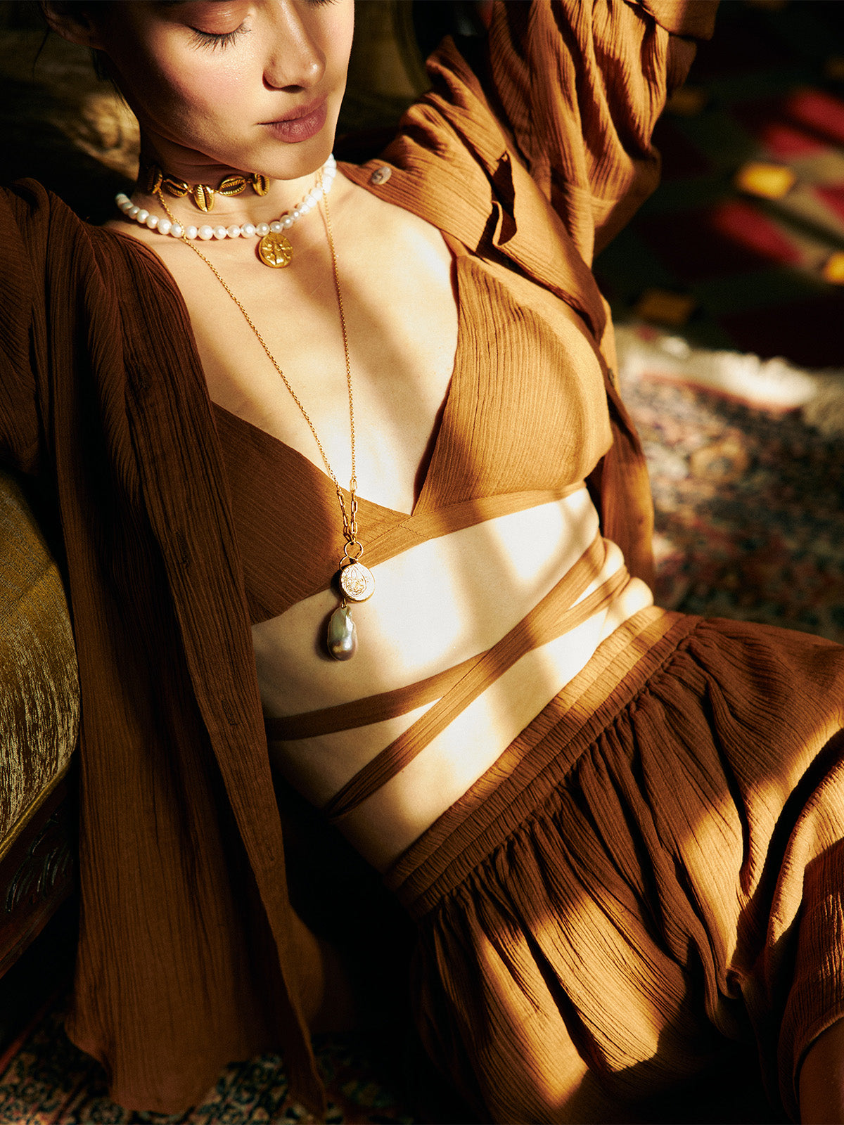 Long Sunken Necklace