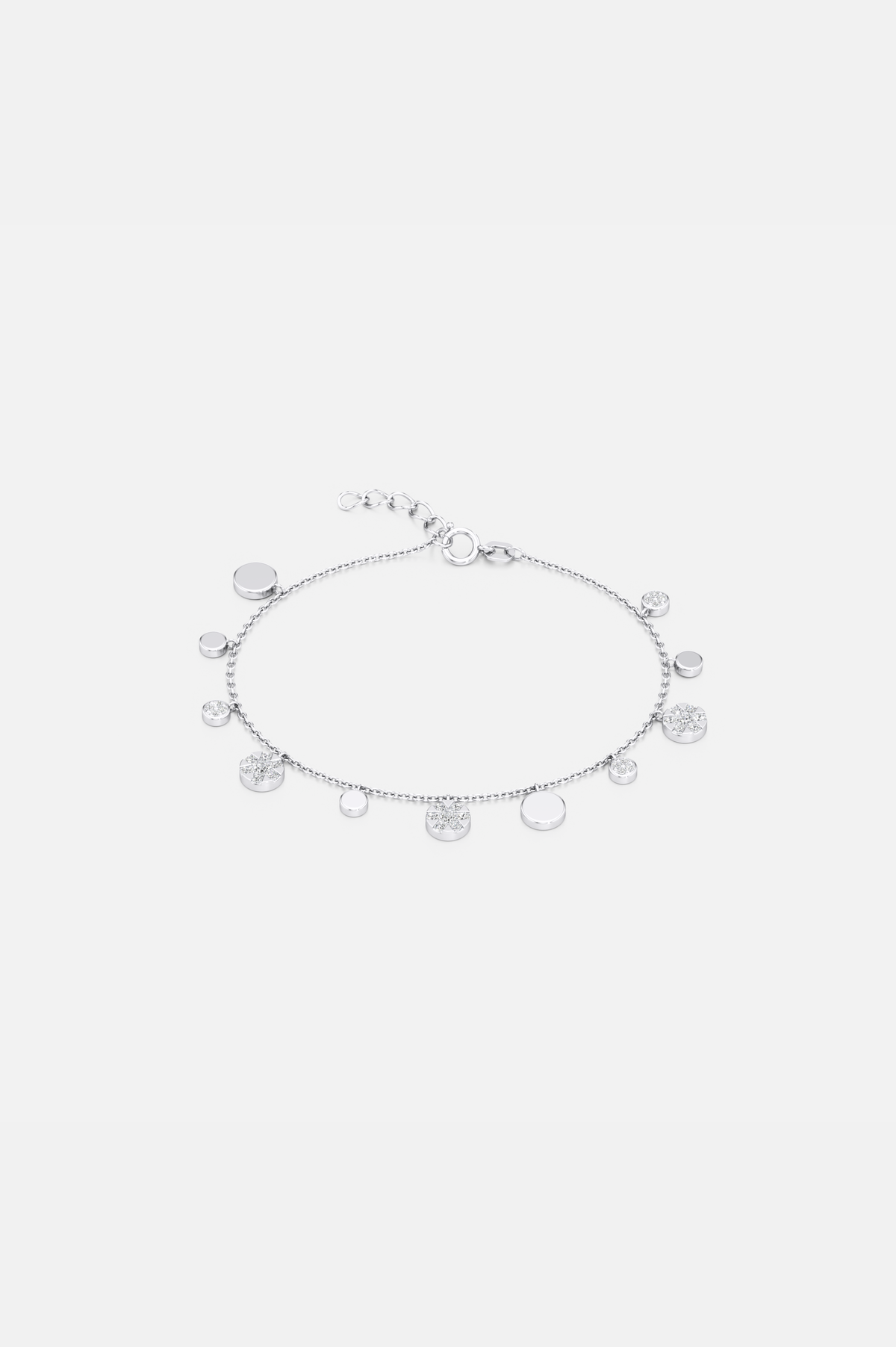 Circe Linked Drops Bracelet - Silver