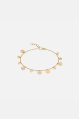 Circe Linked Drops Bracelet - Golden