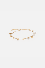 Circe Linked Drops Bracelet - Golden