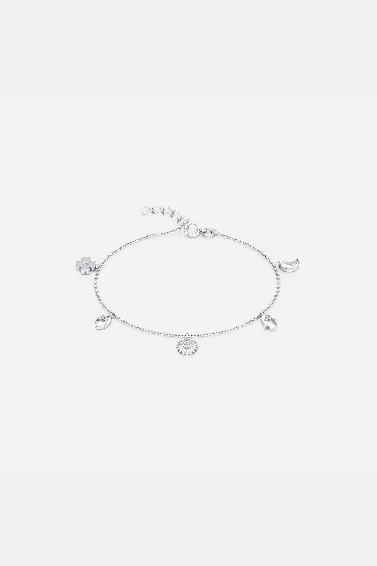 Everyday Signature Silver Charm Bracelet