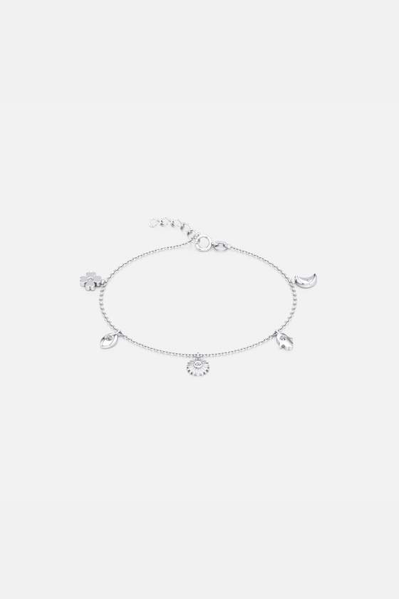 Everyday Signature Silver Charm Bracelet