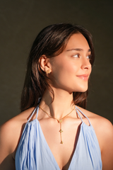 Flutter Drop Butterfly Golden Pendant