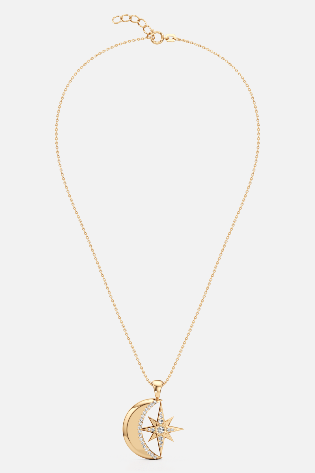 Celestial Gold Charm Pendant Necklace