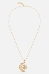 Celestial Gold Charm Pendant Necklace