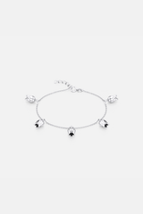 Tulip Bloom Dangle Bracelet - Silver