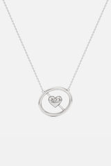 Amore Reversible Silver Heart Pendant