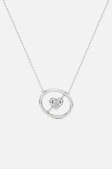 Amore Reversible Silver Heart Pendant