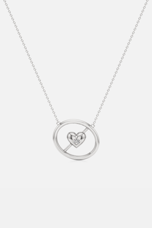  Amore Reversible Silver Heart Pendant