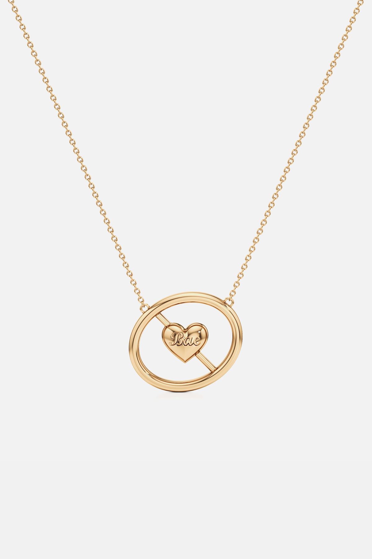 Amore Reversible Golden Heart Pendant