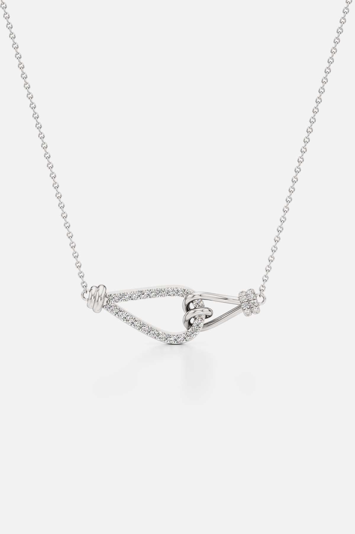 Knotted Muse Silver Pendant