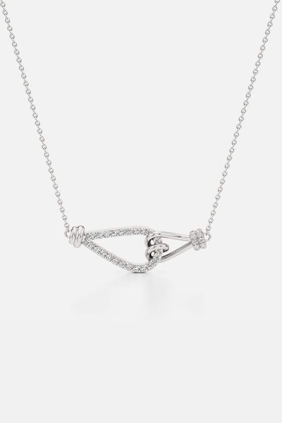 Knotted Muse Silver Pendant