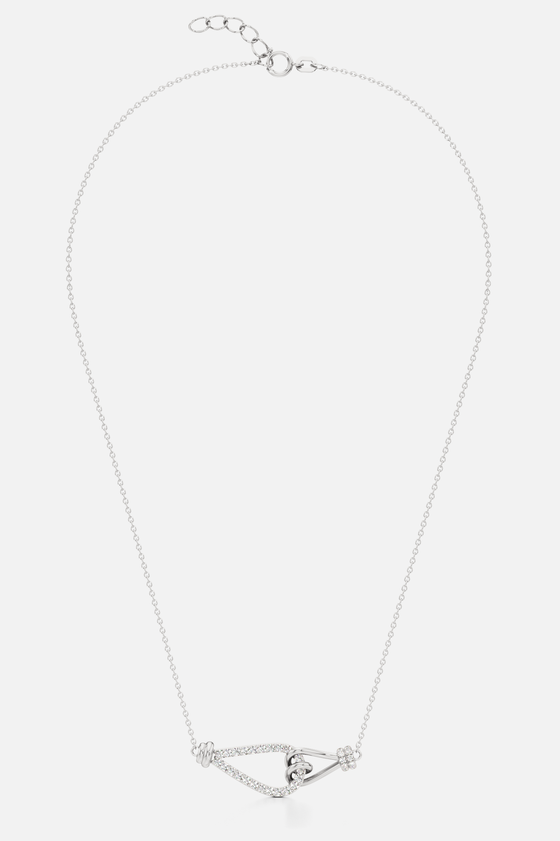 Knotted Muse Silver Pendant