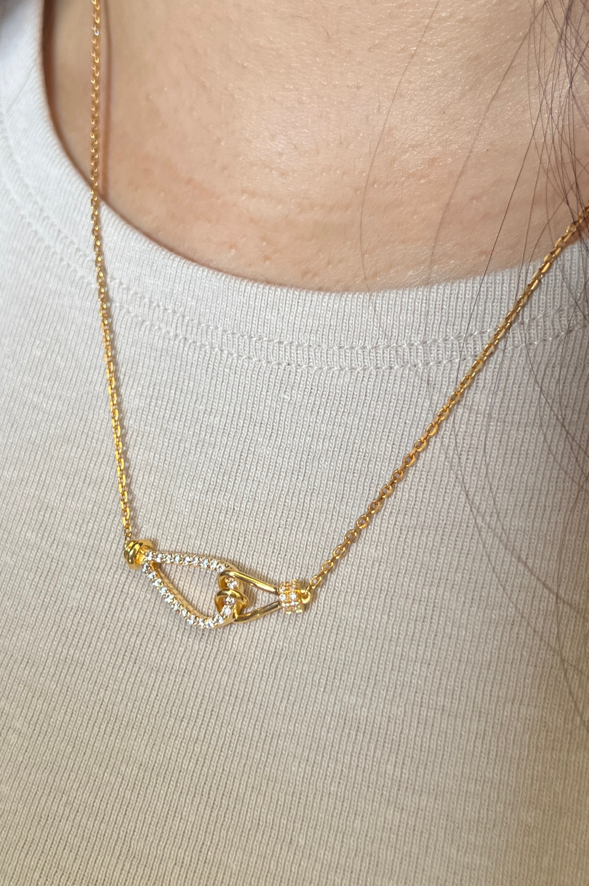 Knotted Muse Golden Pendant
