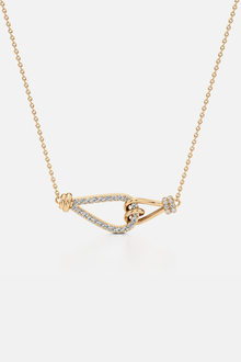  Knotted Muse Golden Pendant