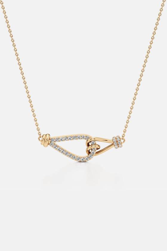 Knotted Muse Golden Pendant