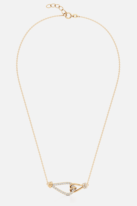 Knotted Muse Golden Pendant