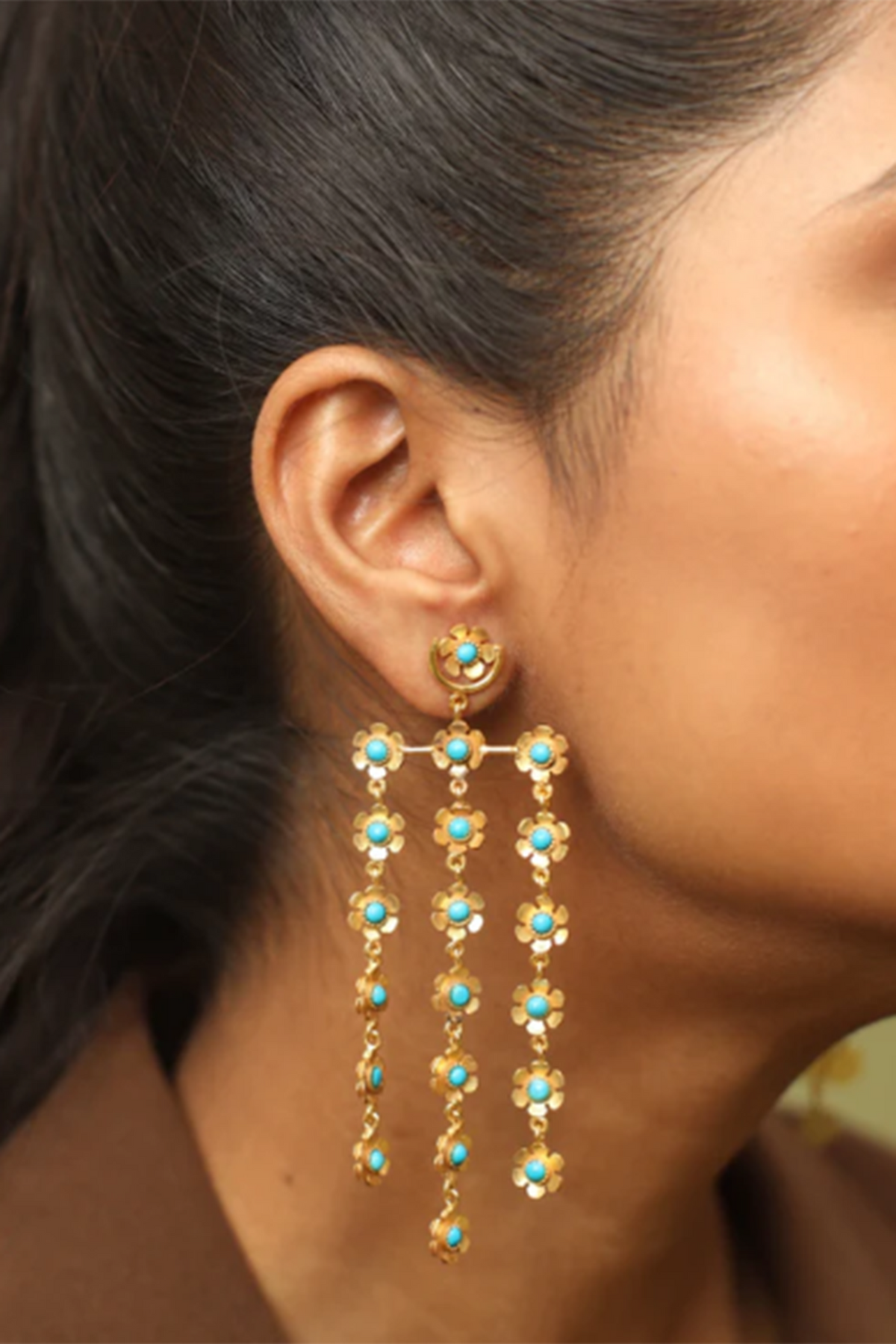 Sahara Turquoise Dangler Earrings