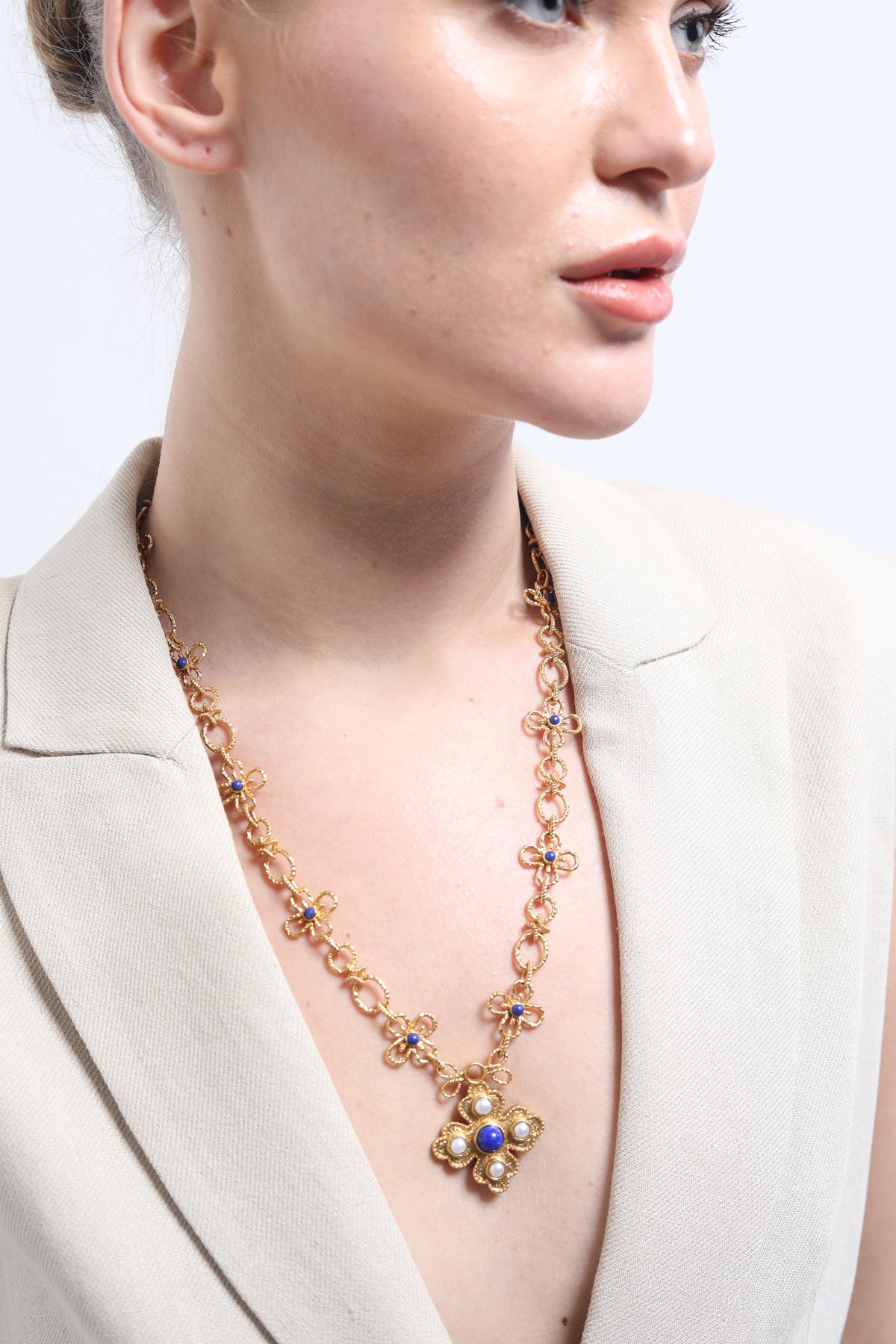 Byzantia Royal Medallion Necklace