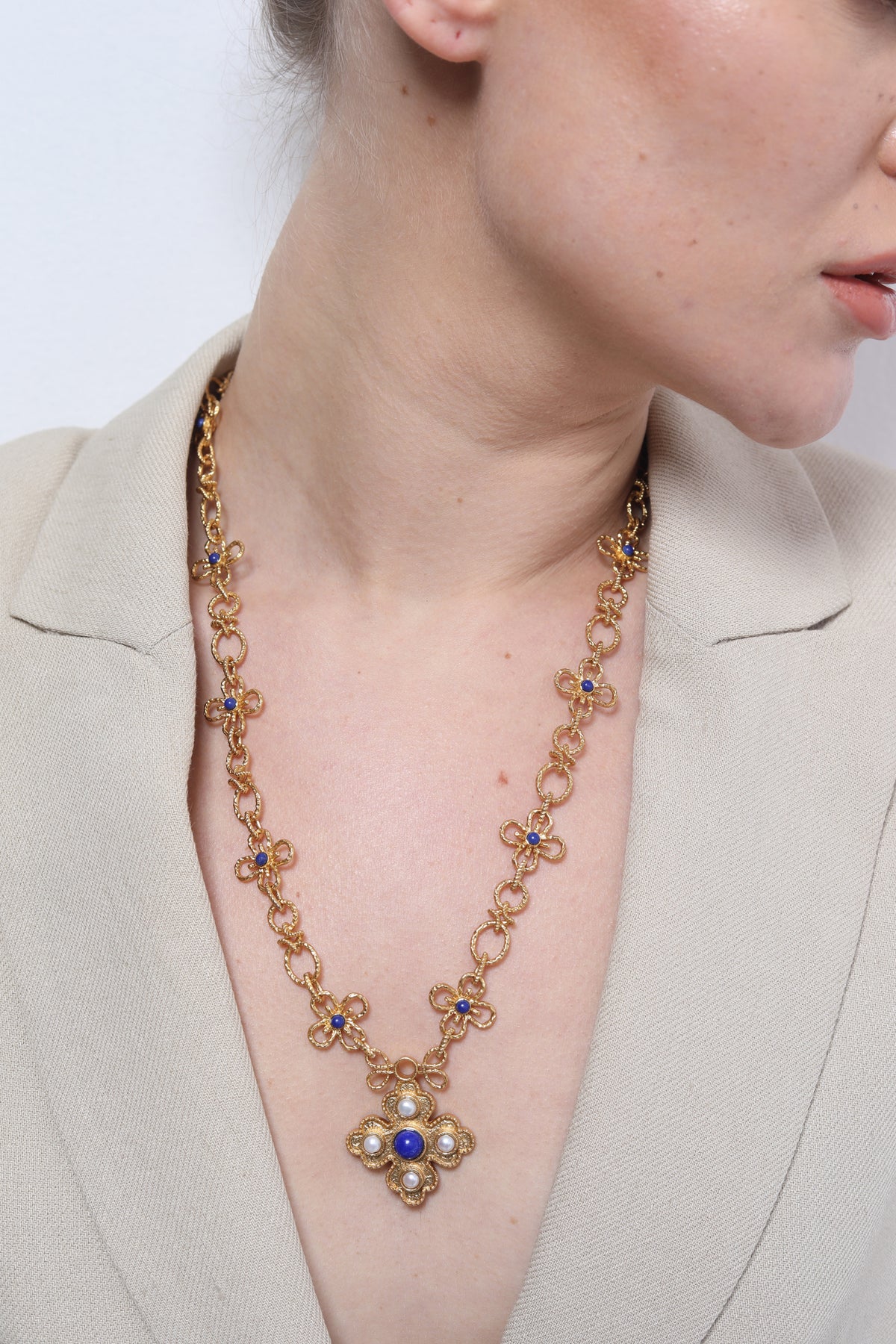 Byzantia Royal Medallion Necklace