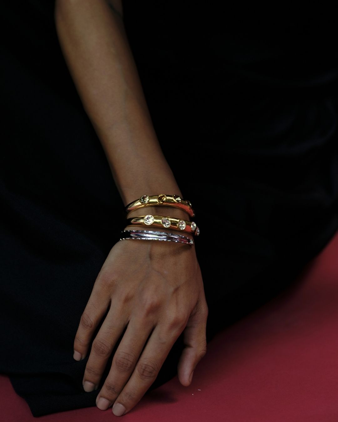 Multi-Crystal Stack Bracelet
