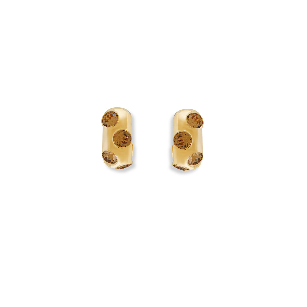Luxe Crystal Hoops