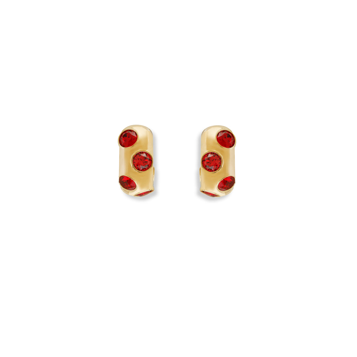Luxe Crystal Hoops