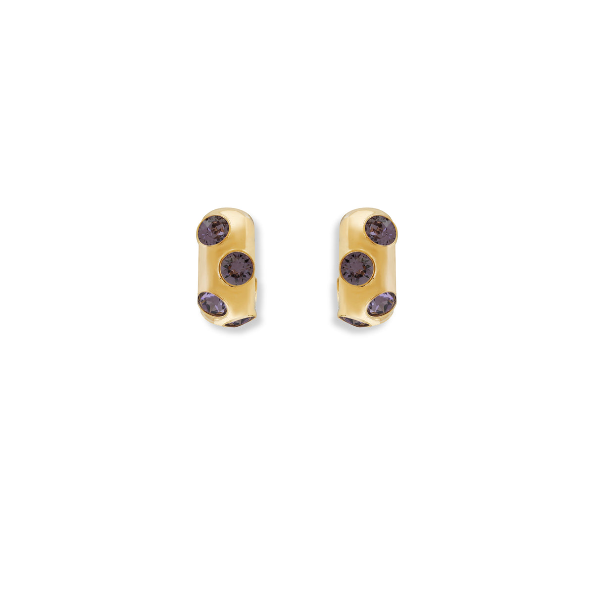 Luxe Crystal Hoops