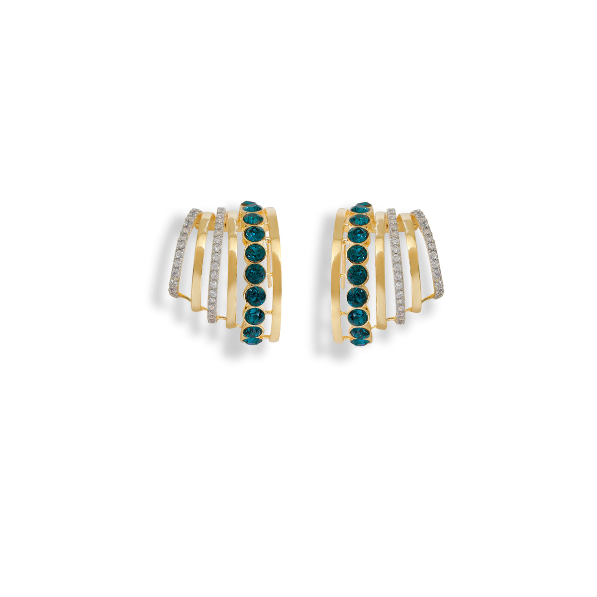 Triple Row Crystal Ear Cuff