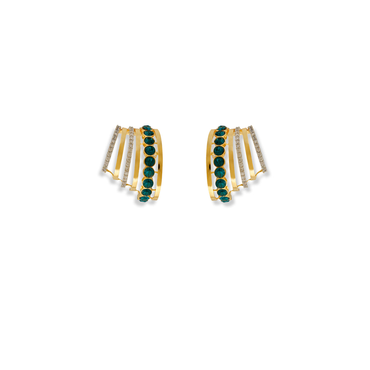 Triple Row Crystal Ear Cuff