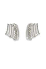 Triple Row Crystal Ear Cuff