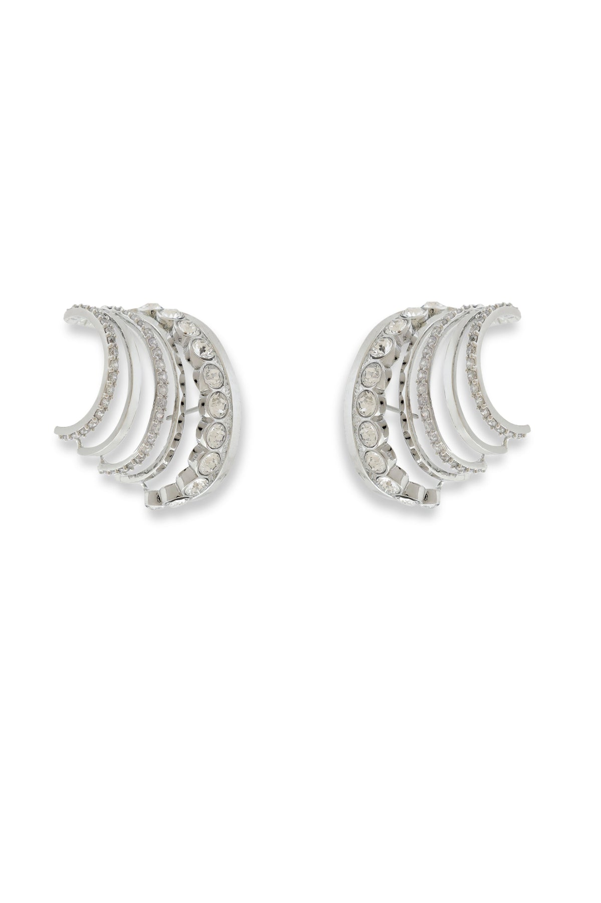 Triple Row Crystal Ear Cuff