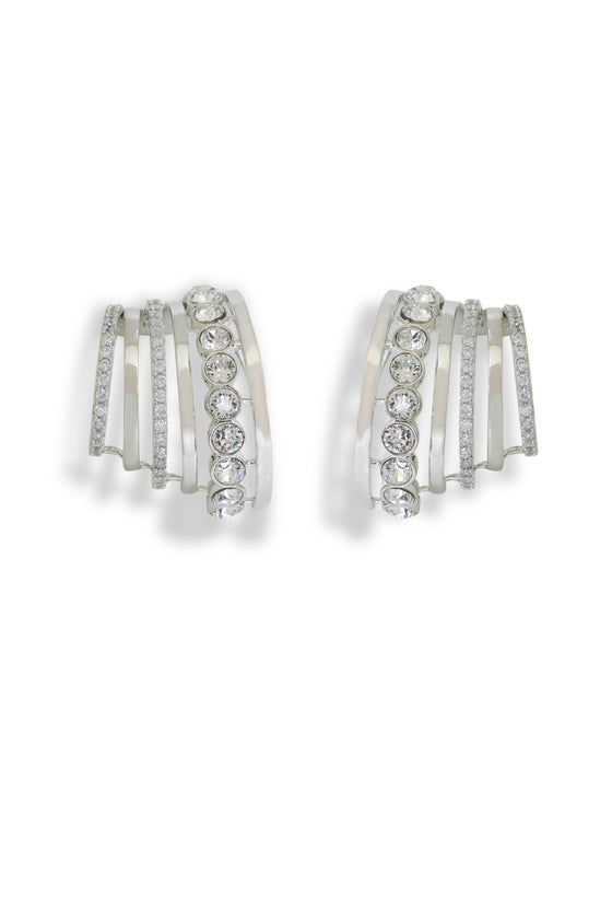 Triple Row Crystal Ear Cuff
