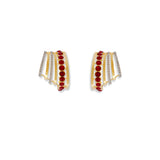 Triple Row Crystal Ear Cuff