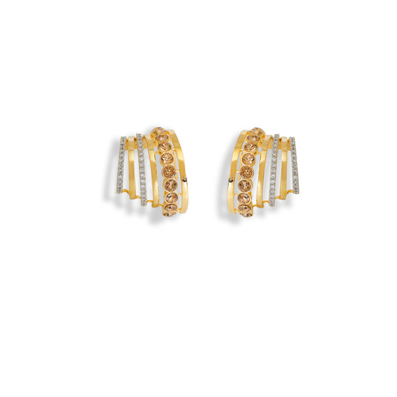 Triple Row Crystal Ear Cuff