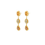 Triple Crystal Drop Earrings