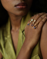 Crystal Stack Statement Ring