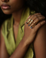 Crystal Stack Statement Ring