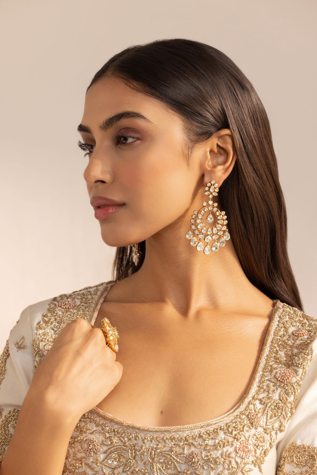 Meher Moissanite Earrings