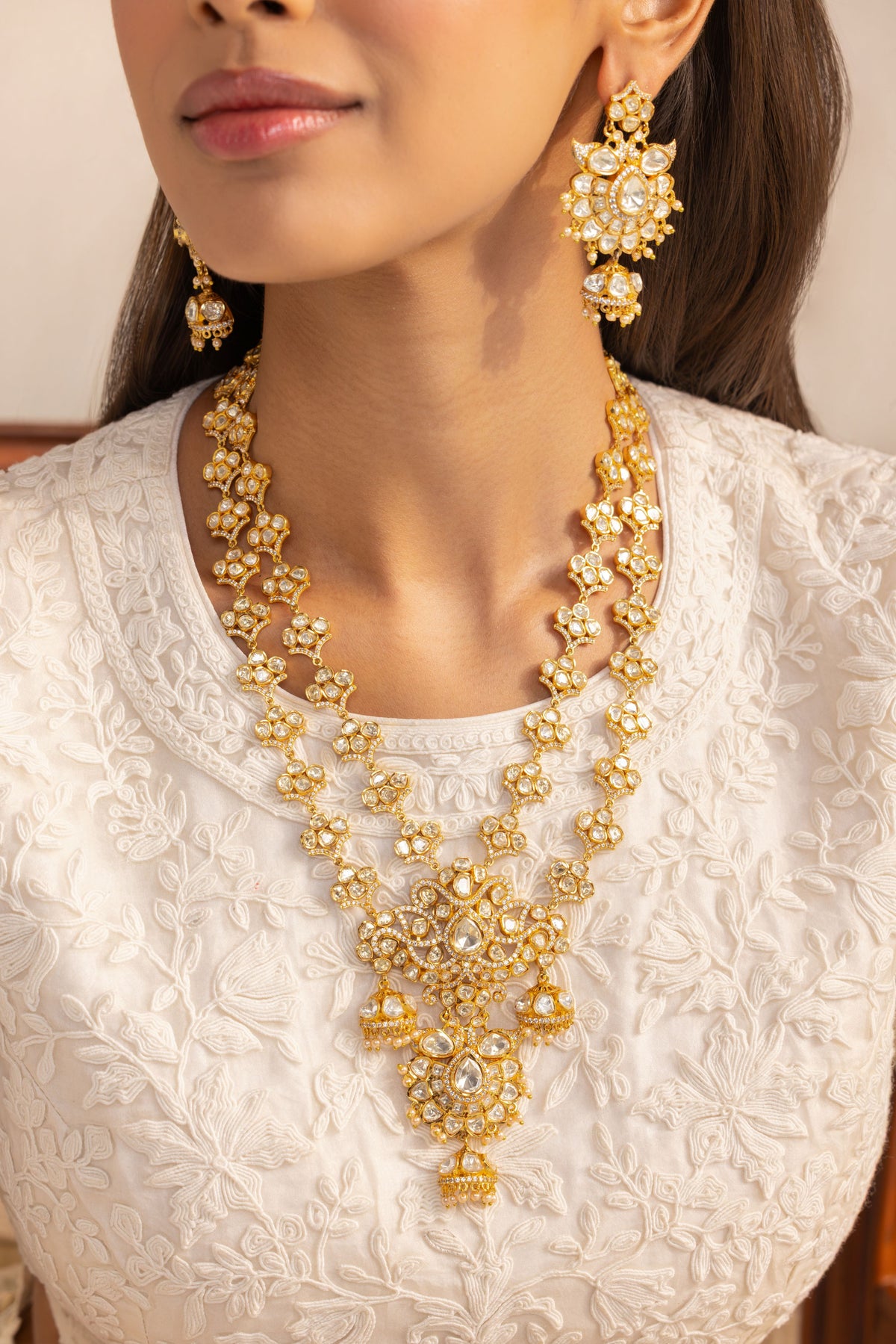 Nityara Moissanite Necklace Set