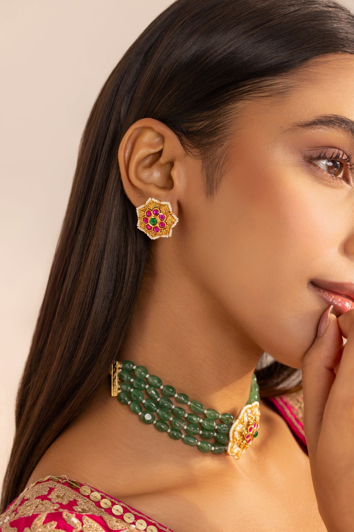 Heer Polki Choker Set