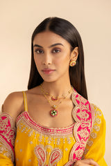 Meher Polki Pendant Set