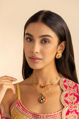 Meher Polki Pendant Set