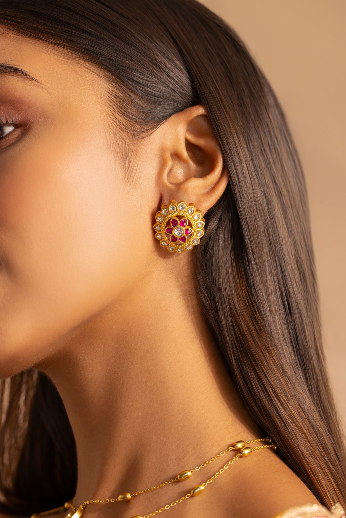 Meher Polki Pendant Set
