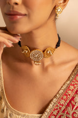 Gold Polki Heritage Choker