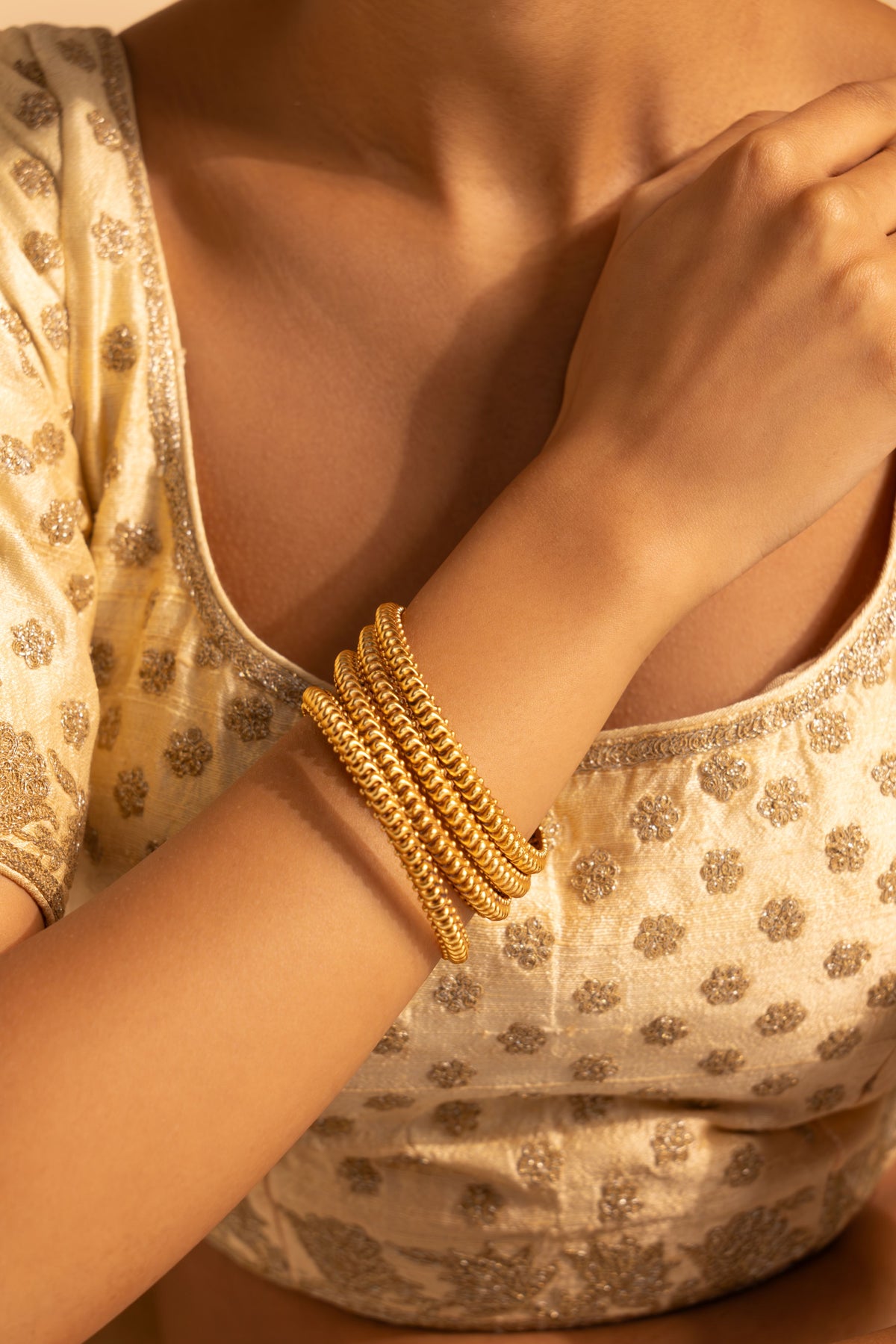Ira Matte Gold Bangles