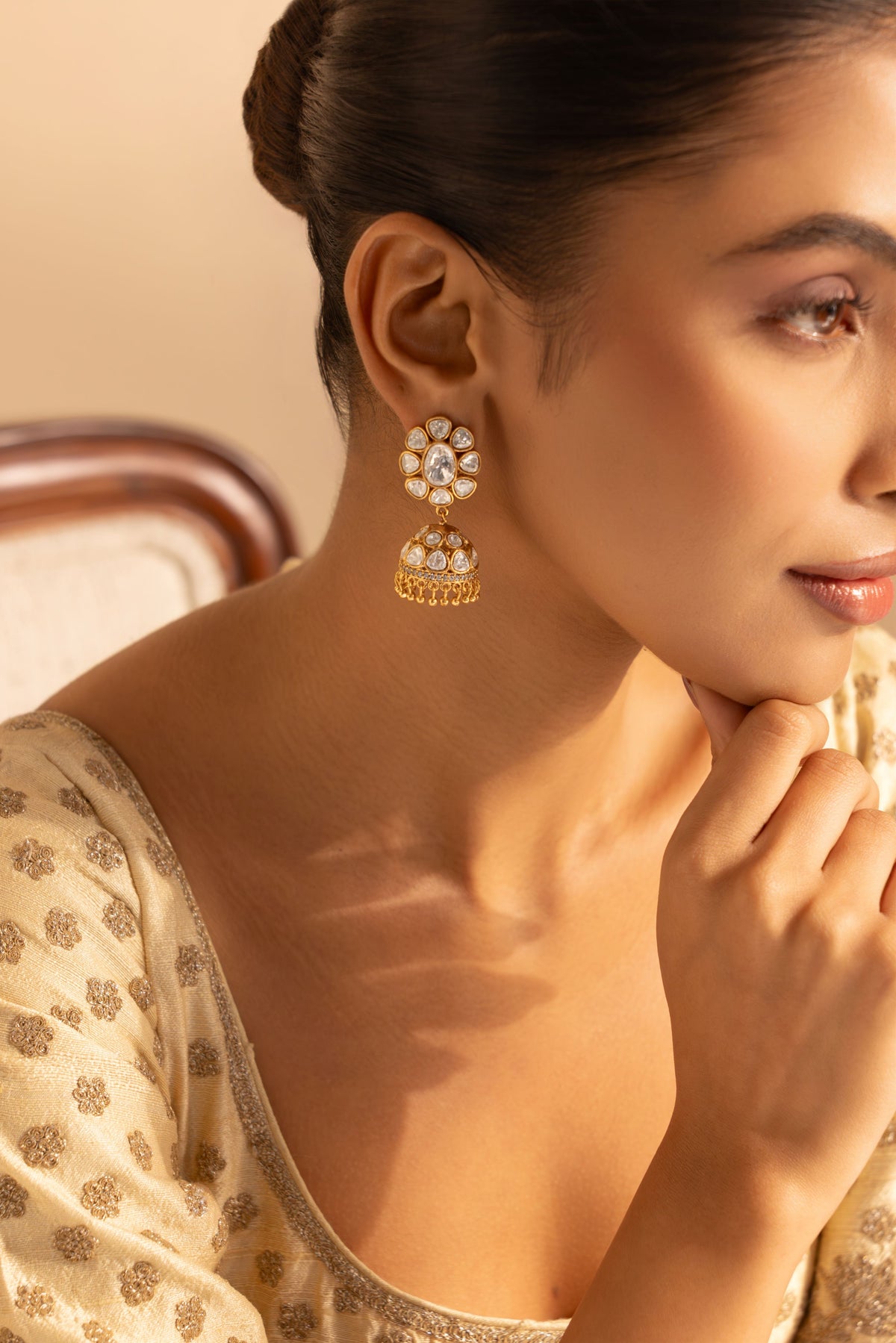 Niyara Polki Jhumkas